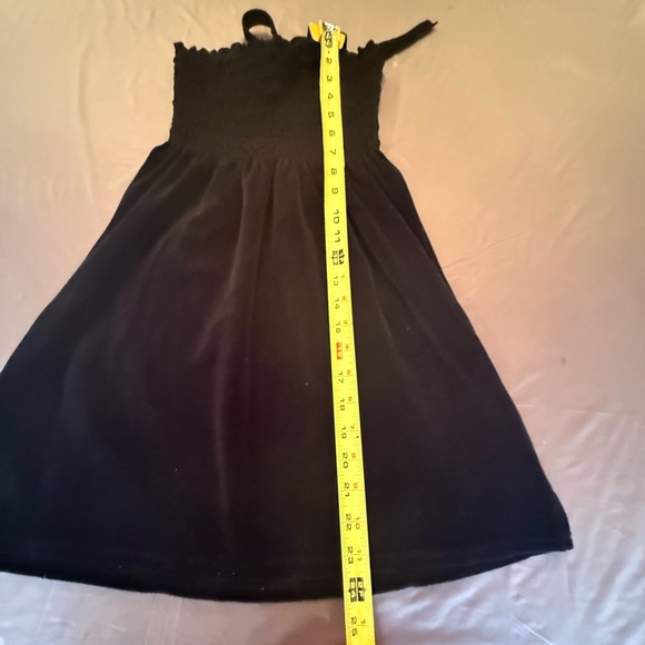 Juicy Couture Y2K Vintage Black Velour Strapless/Halter Dress/Coverup Size P/XS - Picture 7 of 9